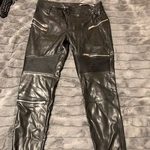 Zara leather pants